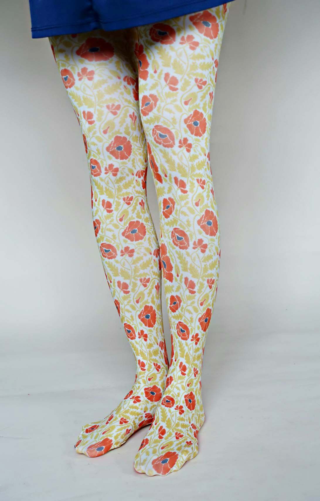 Mediterranean style Poppies Tights – Tabbisocks