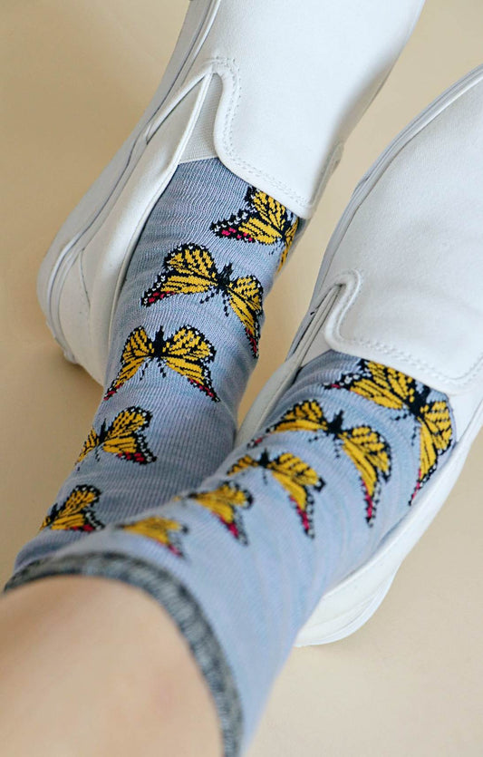 Replant Pairs "Monarch Butterfly" Socks
