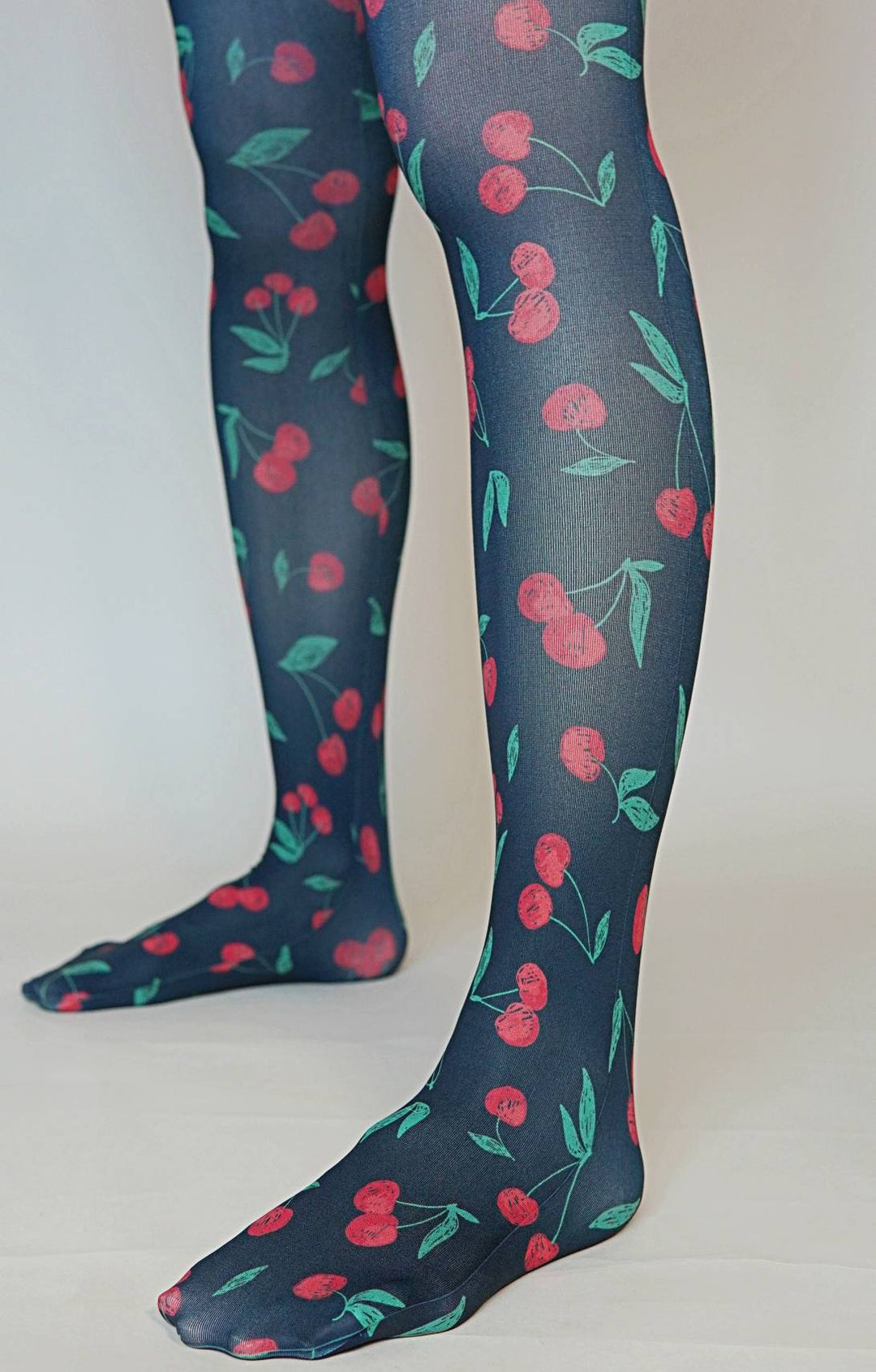 Cherry printed tights 