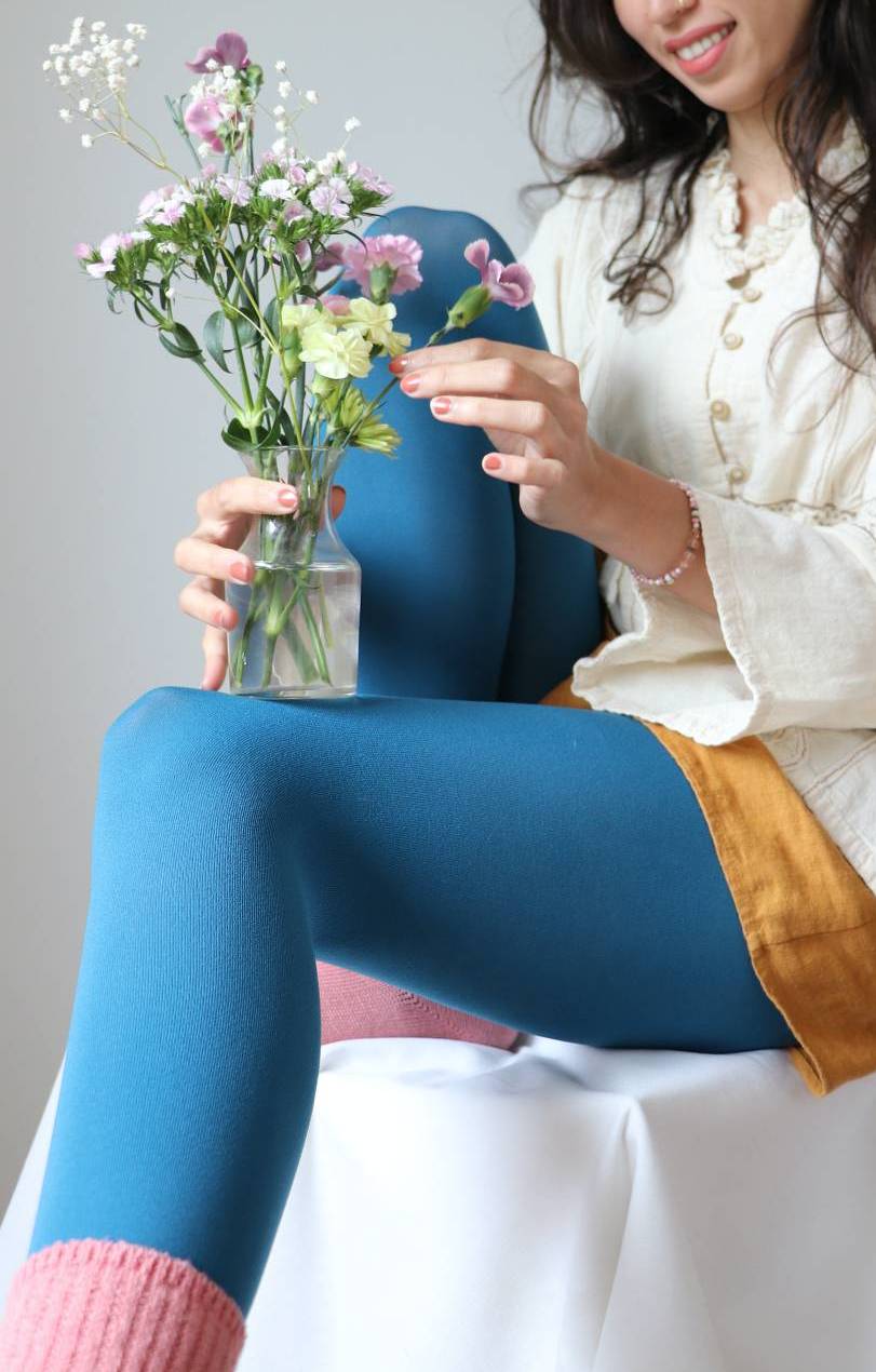 Colored Tights Opaque Zokki Tights – Tabbisocks - Main Image