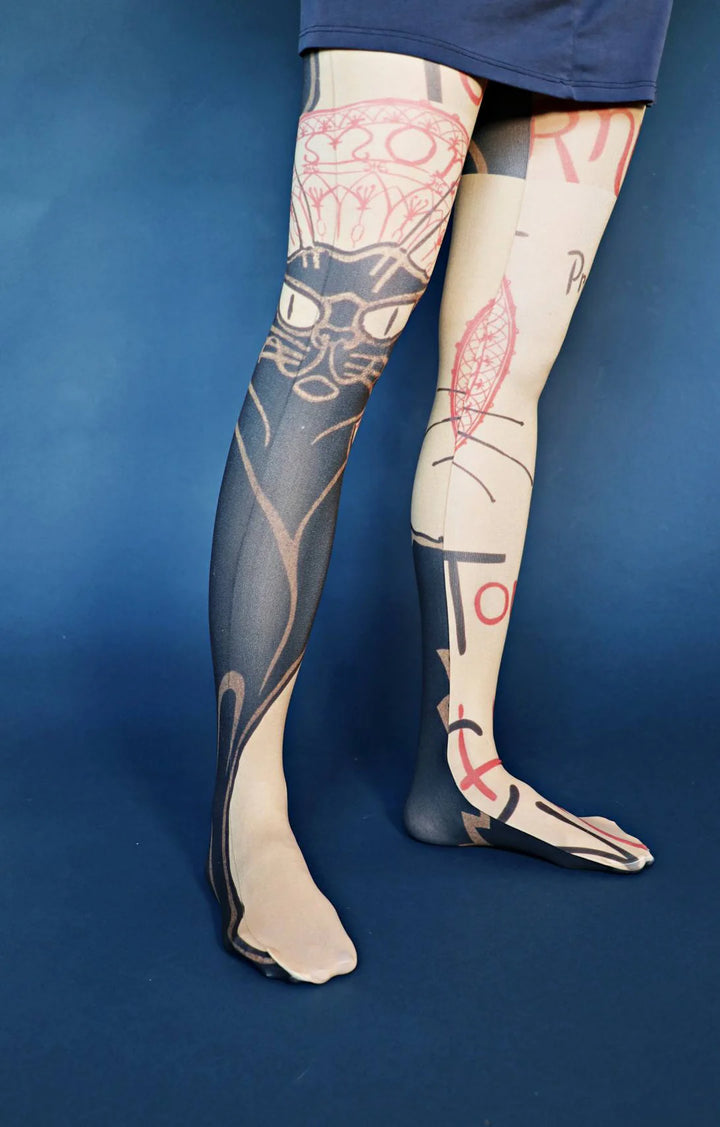 X-Large Printed Tights Collection