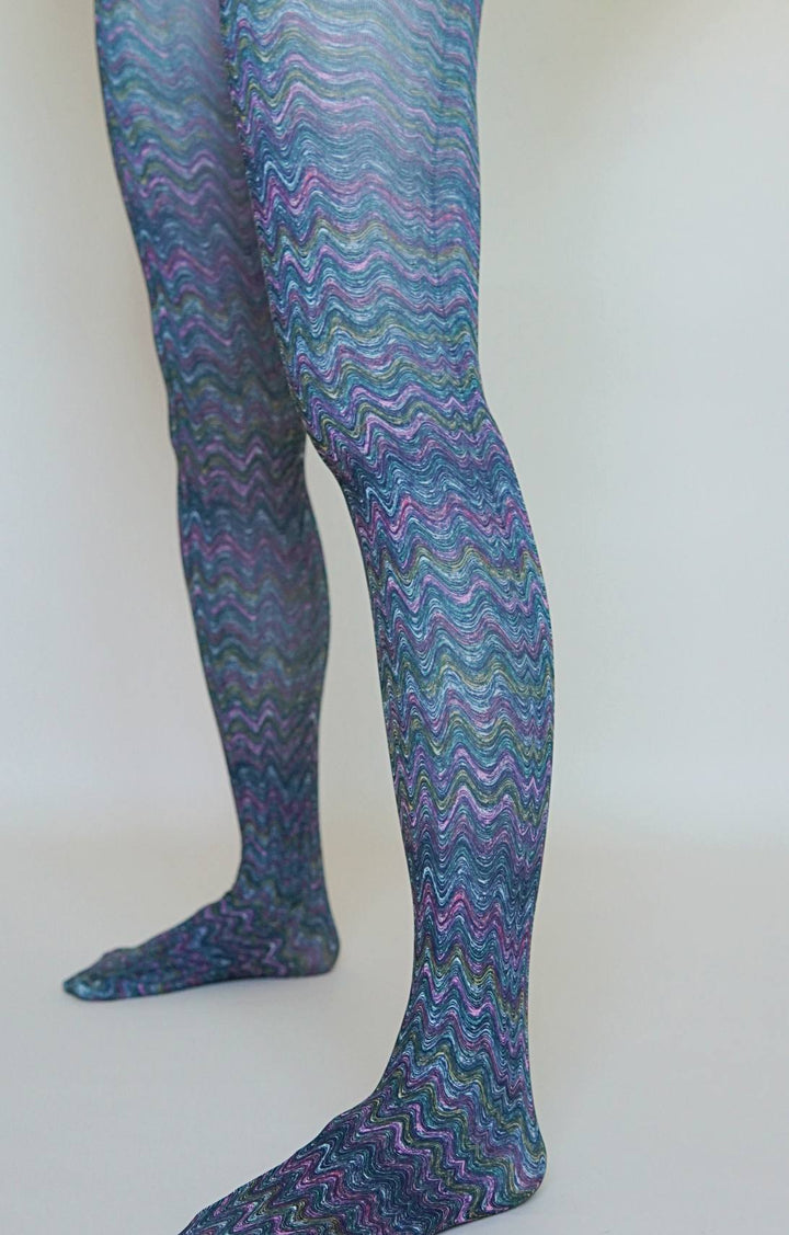 Colorful Zigzag Tights