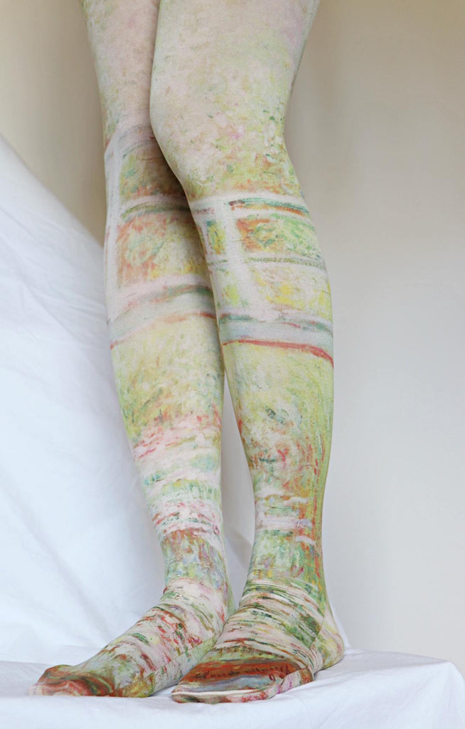 【完売品】KASHIKO Calligraphy Tights Printed Tights | Feminine Wave | Japanese Tights – NARASOCKS