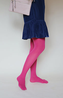 Berry Opaque Zokki Tights | Small to Medium