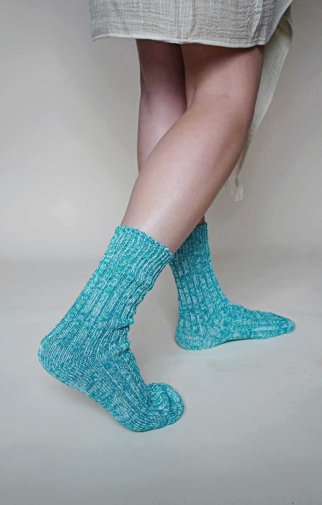 Organic Hemp Ribbed Socks