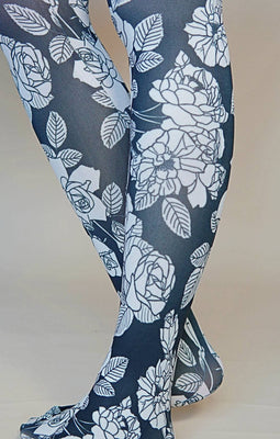 Women's Tights | Floral Printed Tights – Tabbisocks