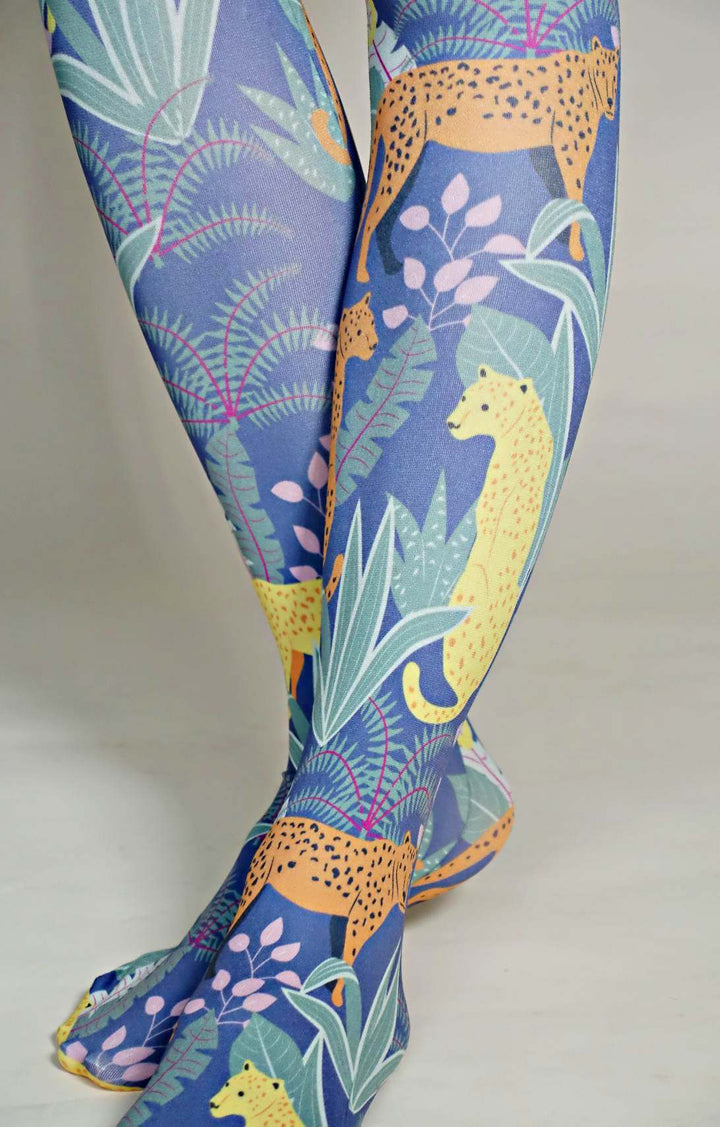 Vibrant colored tights