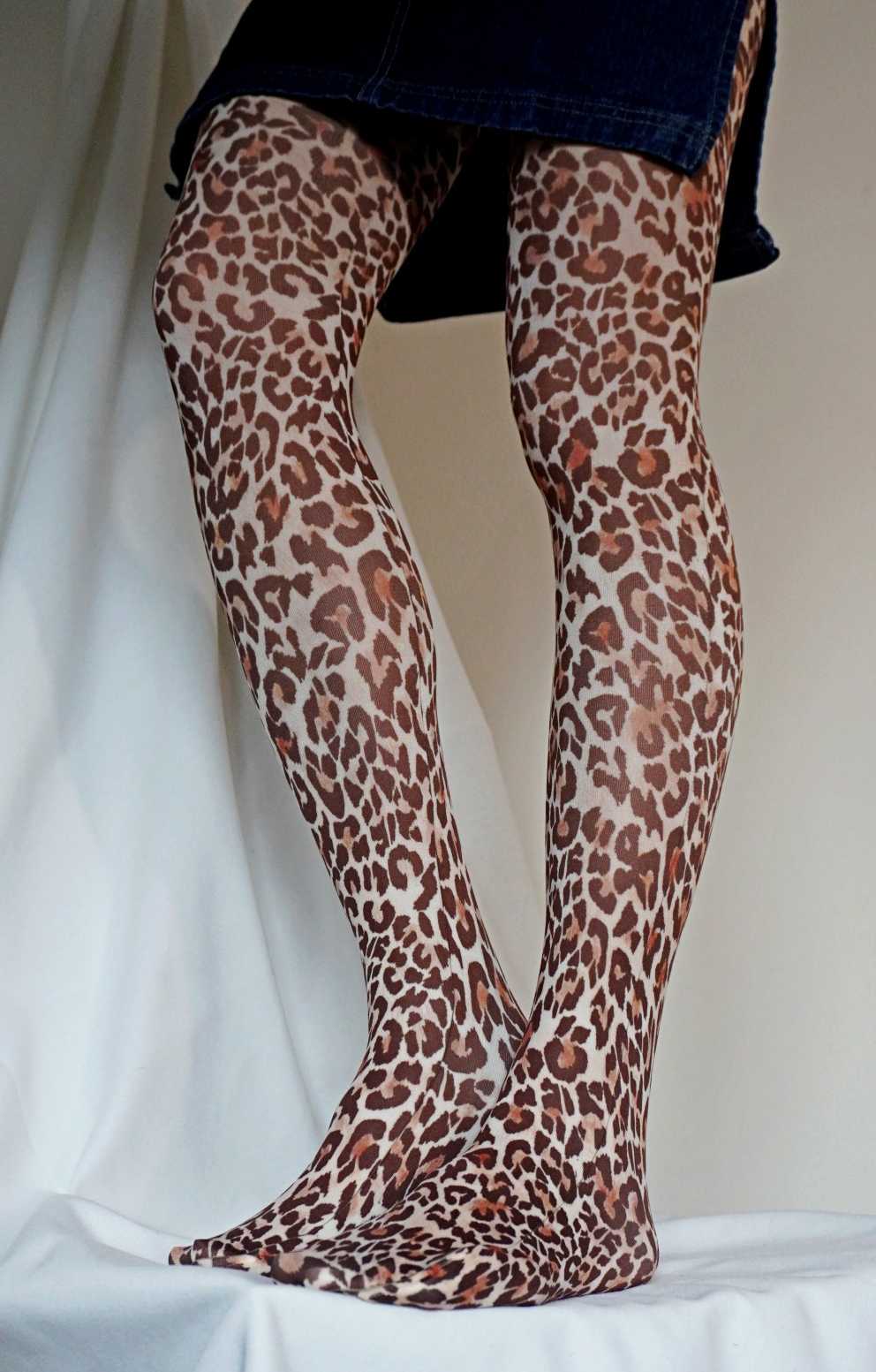 Leopard Animal Tights