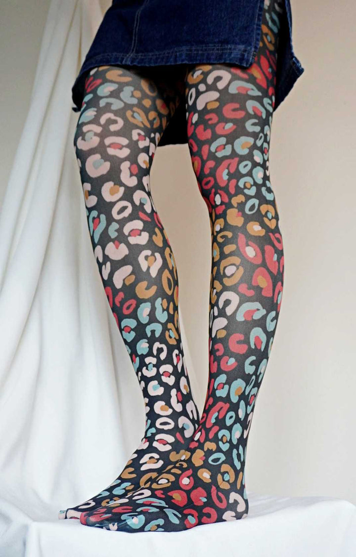 Leopard Animal Tights