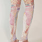 Woman wearing TABBISOCKS brand Alfons Maria Mucha Printed Tights from behind