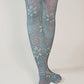 Tights called Ispahan from the William Morris collection of the TABBISOCKS brand, the overall color is an antique-ish green