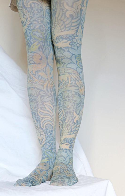 Buy Women Graphic Print Tights with Chain Stitch Online at Best